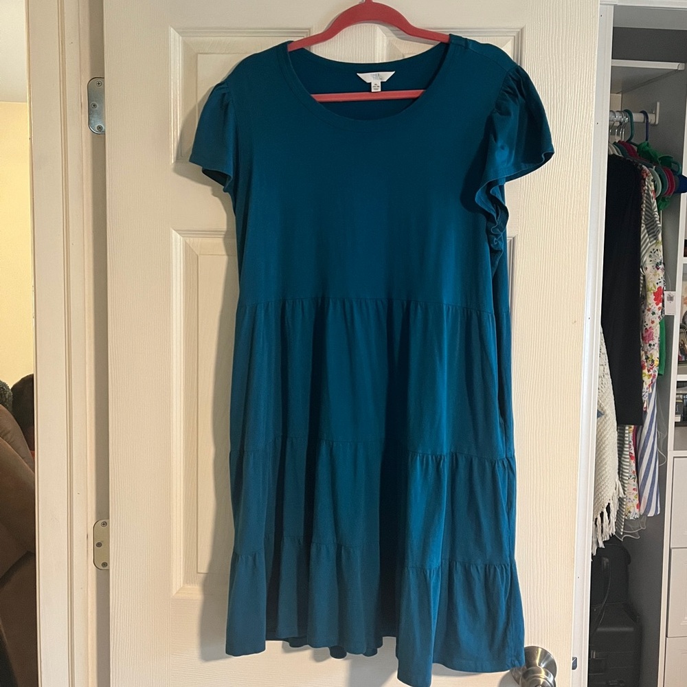 Time and Tru Tiered Knit Dress